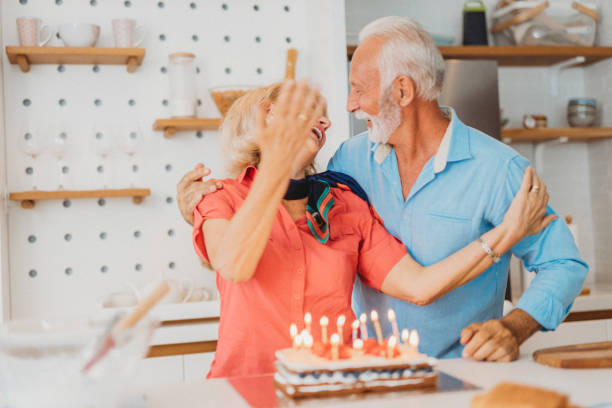 istock Senior couple at home 1287477233