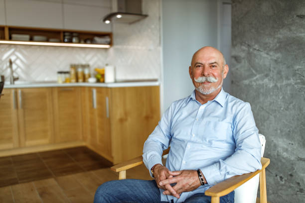 istock Resting at home, sitting on the armchair. 1287478169