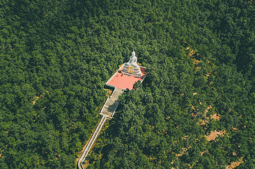 Big White Buddha, Wat Phra That Mae Yen in Pai, Mae Hong Son, Chiang Mai, thailand, south east asia