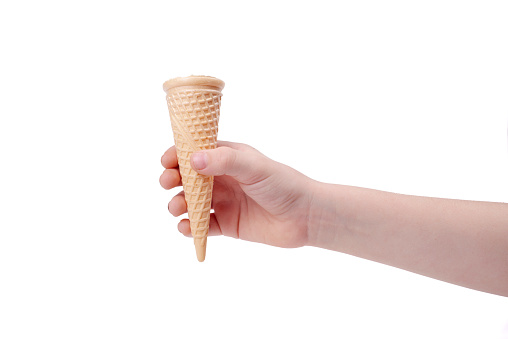 Hand Holding Ice Cream Cone