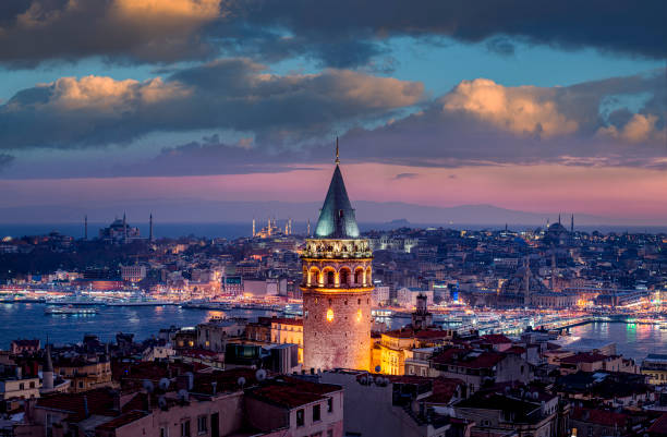 i̇stanbul turcja - wieża galata zdjęcia i obrazy z banku zdjęć