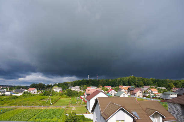 istock the sky over the city clouds, the sky before the storm 1287490198