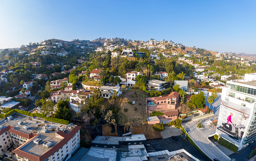 An Aerial image of West Hollywood, California.