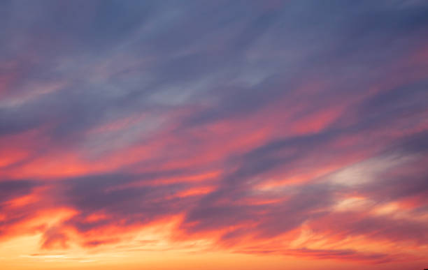 istock Colorful evening sky over the city 1287500762