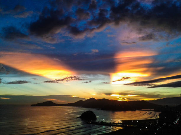 istock Sunset in Santos City - Brazil 1287504208