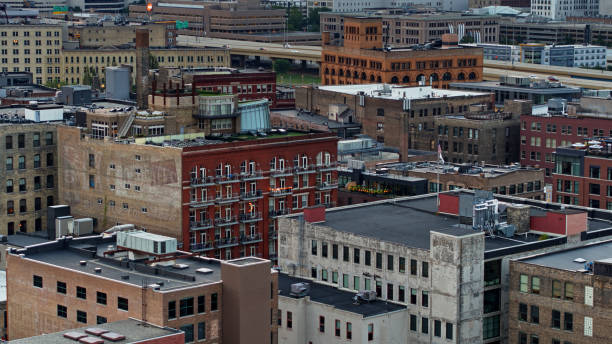 istock Old Brick Buildings in Milwaukee, Wisconsin 1287509377