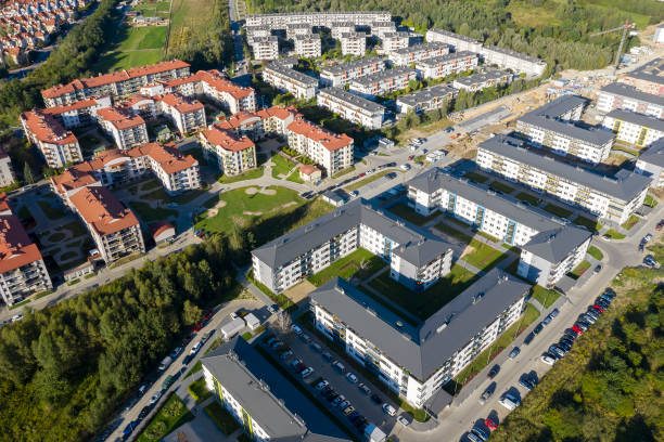 istock Modern Residential District, Aerial View 1287509456