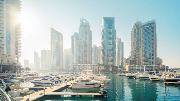 istock Dubai Marina at sunset, United Arab Emirates 1287516014