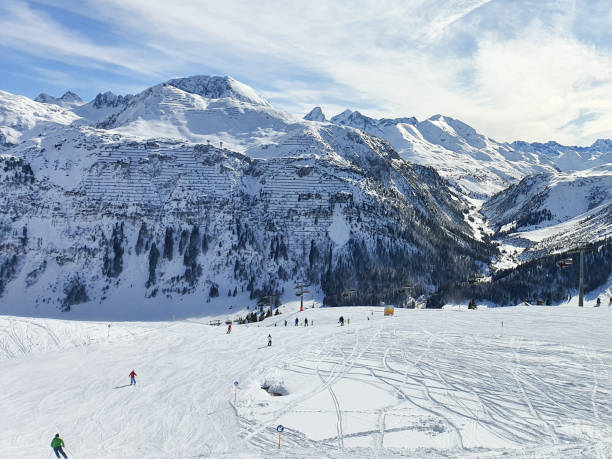 istock Mountain snow skiing sport 1287517262