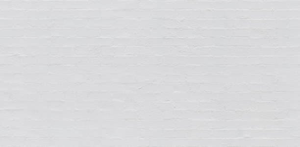 panorama blanc de mur de brique - texture transparente - seamless brick repetition pattern photos et images de collection