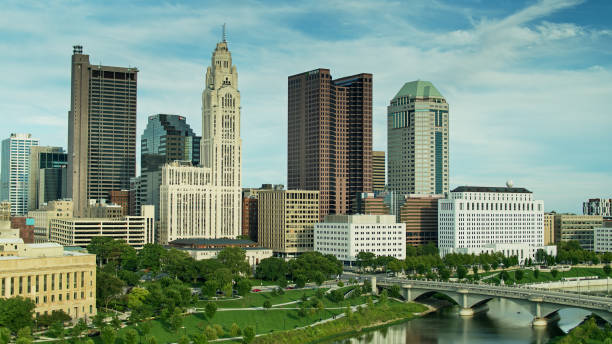 istock Riverside Parks and Downtown Columbus, Ohio - Aerial 1287523960