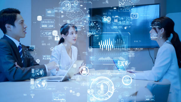 istock Business network concept. Group of businessperson. Teamwork. Human resources. 1287525782