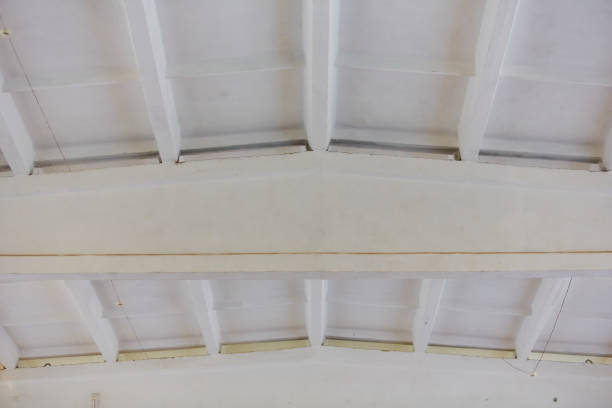 Ceiling concrete piles as an element of the power structure on the high ceilings.