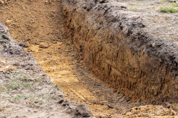 istock Large hole dug in the ground 1287529768