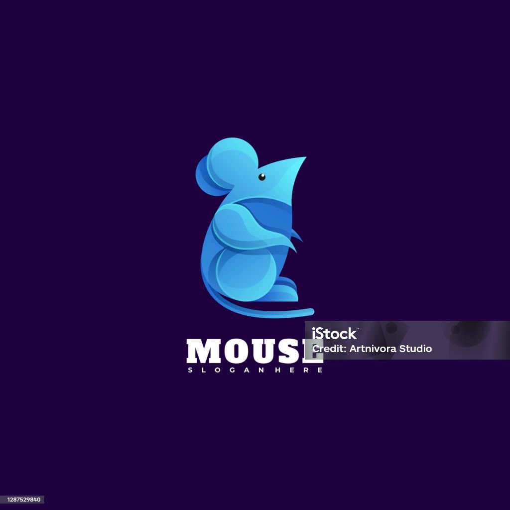 Mouse Vector Colorized Vector Illustration Mouse Gradient Colorful Style Stock Illustration ...