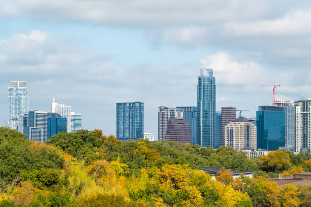 istock Austin texas Skyline cityscape fall autumn texas hill country 1287532749
