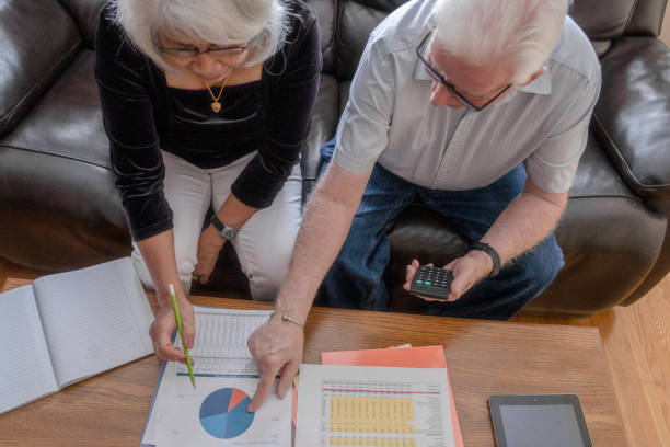 istock Interracial couple financial planning 1287535352
