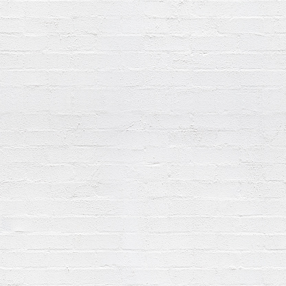 White Painted Brick Wall Seamless Texture Stock Photo - Download Image