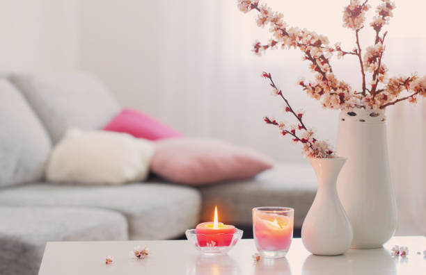 istock spring pink flowers in vase in white interior 1287541579
