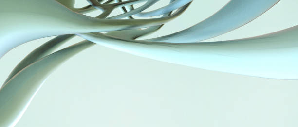 istock Abstract technology background Creative idea and Green Curves connection of Cyber technology Ai tech wire network futuristic concepts,copy space,banner, website, - 3d rendering 1287544907