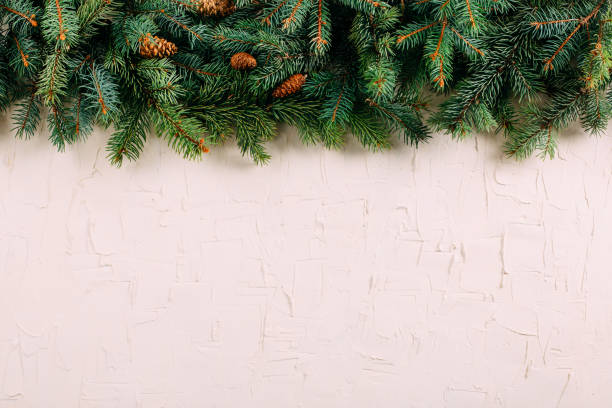 istock Flat Lay Christmas Decoration on a White Background 1287547692