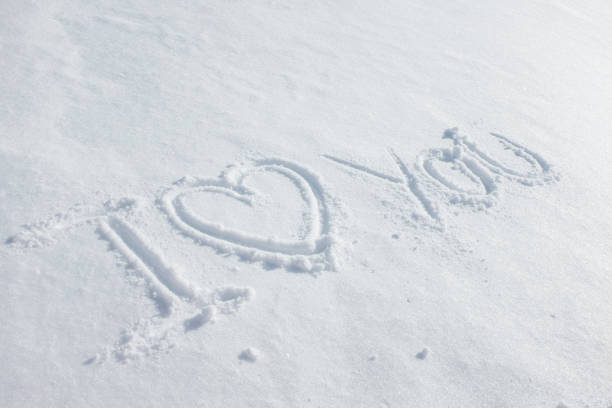i love you written in the snow