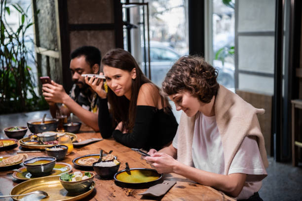 istock leisure, technology and people concept - group of happy internat 1287562424