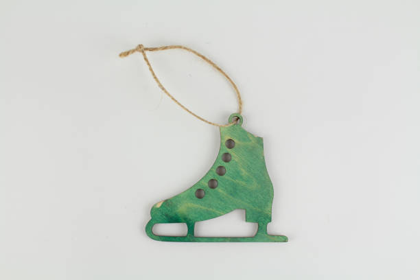 istock wooden skates for the christmas tree on a white 1287563469