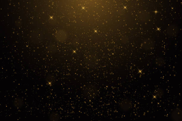 istock The dust sparks and golden stars shine with special light. 1287566678