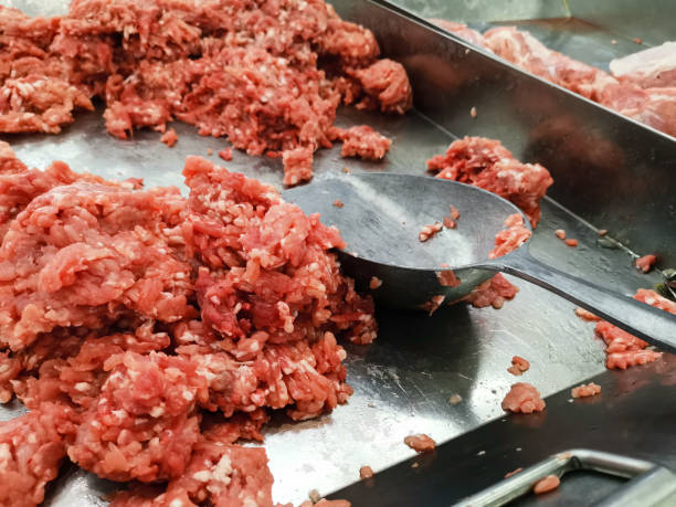istock fresh minced pork in the market 1287568730