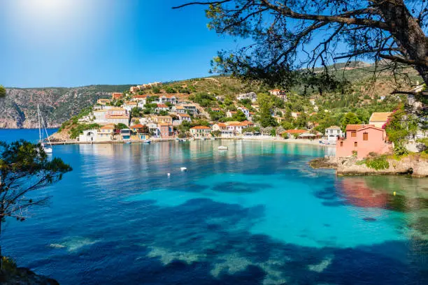 Photo of The picturesque village of Assos on the Ionian island of Kefalonia, Greece