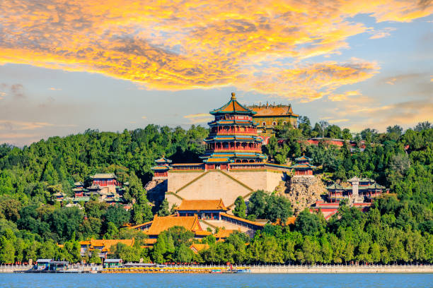 istock The Summer Palace in Beijing at sunset. 1287572633