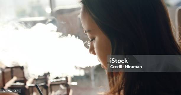 Keeping It Cloudy In Quarantine Stock Photo - Download Image Now - Electronic Cigarette, Child, Rebellion