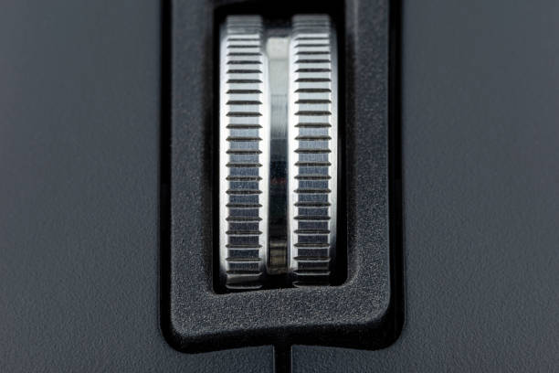 istock A macro shot of a metal roller from a modern wireless computer mouse. 1287580691