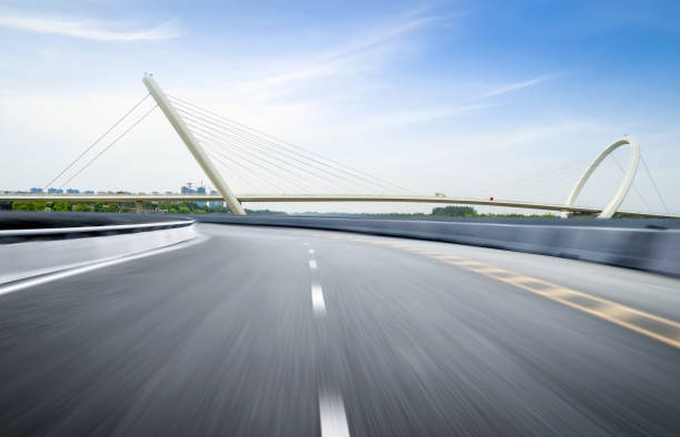 istock Expressway background and city scenery in Nanjing, China 1287584184