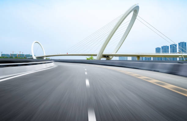 istock Expressway background and city scenery in Nanjing, China 1287584236