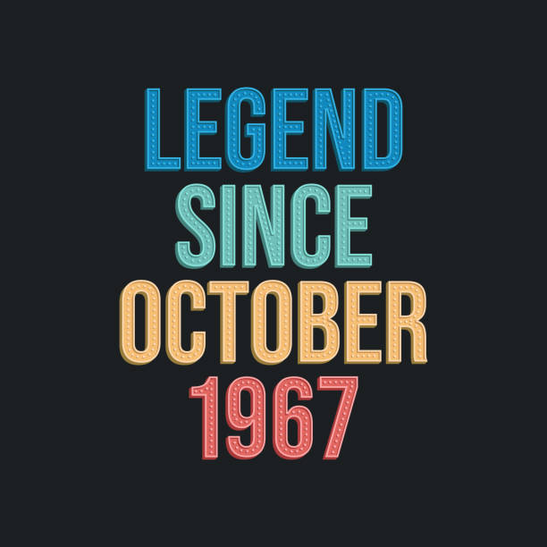 October Birthdat Lettering October Birthday Logo