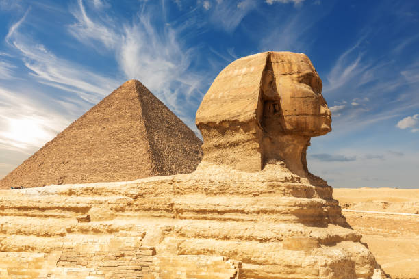 istock The Great Sphinx and the Pyramid of Cheops, Giza, Egypt 1287590687