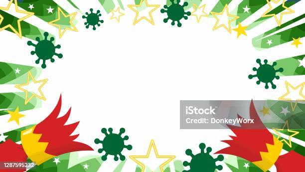 Coronavirus In Christmas Celebration Cracker Pulled Open Covid Virus Cell In Burst Over Virus Swirling Background Stock Illustration - Download Image Now