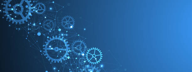 Blue Cogs Pattern Blue Cogs Background Illustrations, Royalty-Free Vector Graphics & Clip ...
