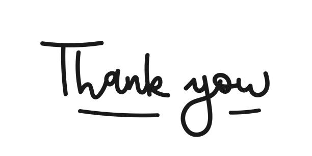 istock Thank you lettering. Happy Thanksgiving. Vector illustration, flat design 1287599068