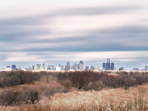 istock Detroit, Michigan - Autumn Skyline 1287601458