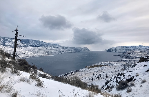 Winter mountain landscape. British Columbia, Canada