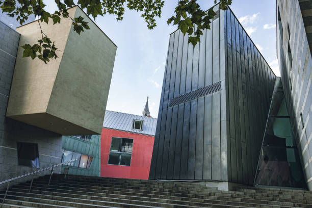 modern architecture in the historic town of Aachen