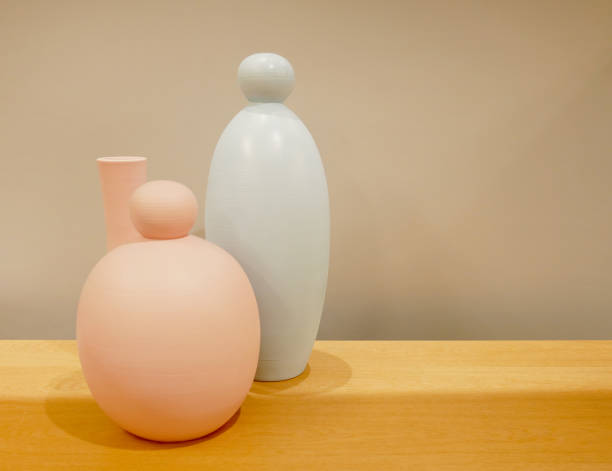 istock pastel colored vases on a wooden shelf 1287611077