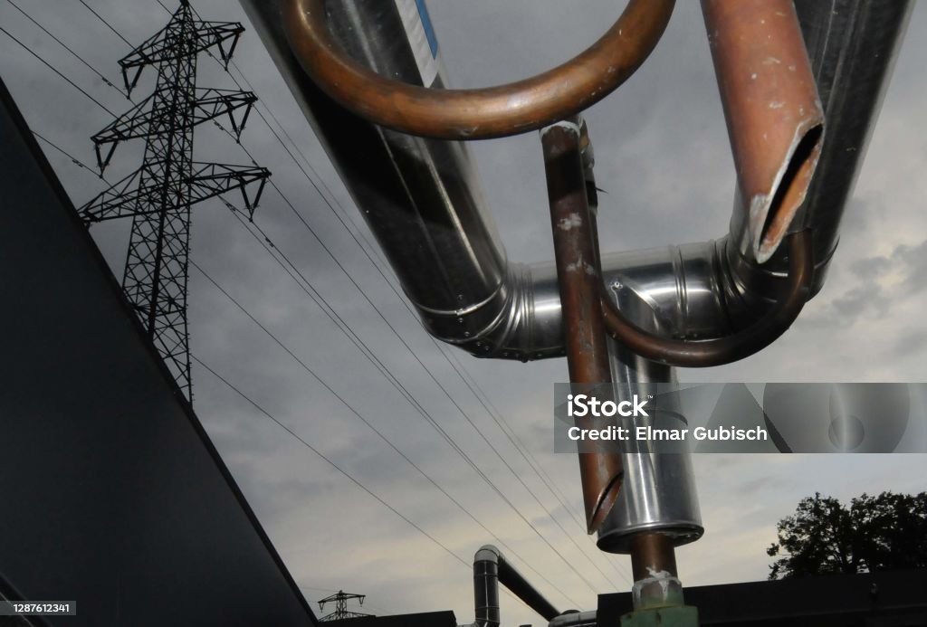 solar collector field for sustainable energy solar collector field and photovoltaics for generating sustainable energy and power Austria Stock Photo solar collector field for sustainable energy solar collector field and photovoltaics for generating sustainable energy and power Austria Stock Photo