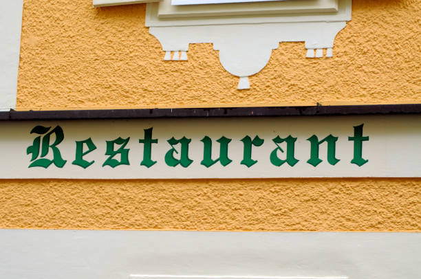 istock a restaurant sign in gastronomy 1287612401