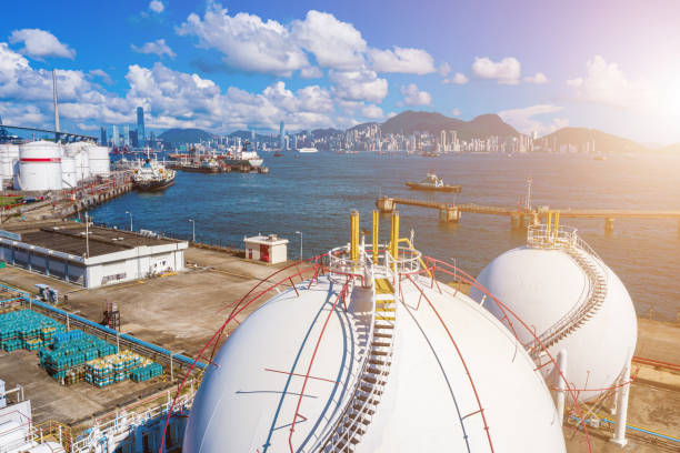Storage tank petrochemical plant