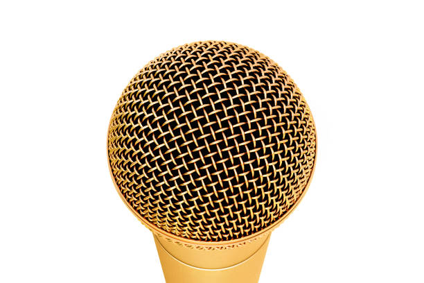 istock Talking to the golden microphone 1287618837