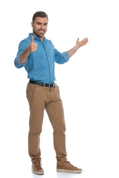 istock attractive casual man giving a thumbs up 1287622488
